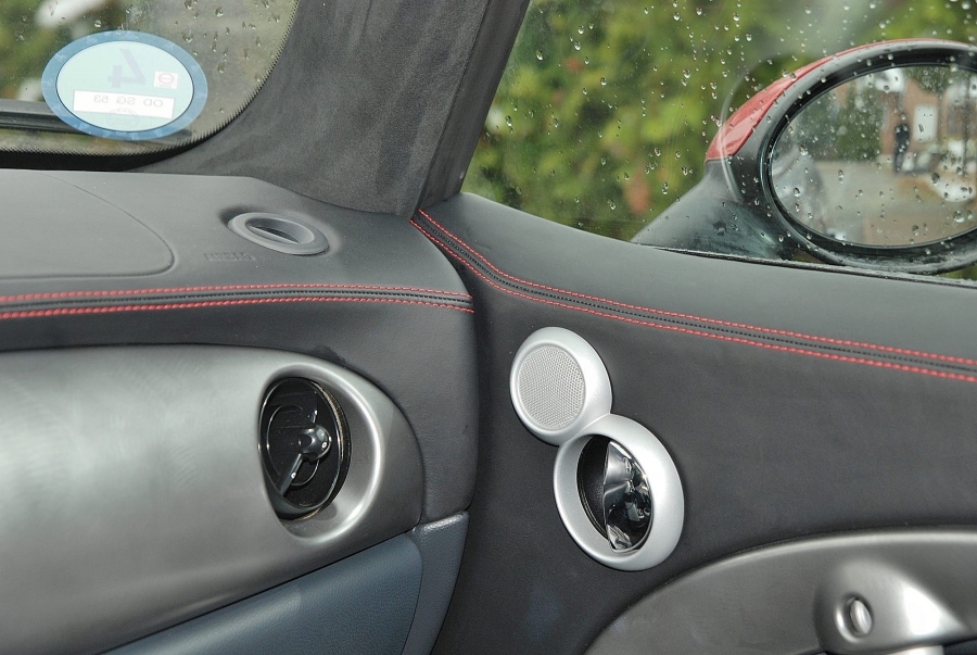 Mini Türverkleidungen vorne Alcantara / Leder - 2 Stück (links und rechts) - Neubezug - R50/R52/R53