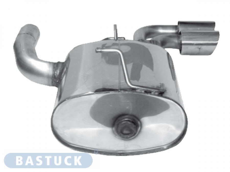 Bastuck Endschalldämpfer Edelstahl für Mini Cooper S inkl. JCW (Bj.2001 - 2006) - 2x 76mm mittig - mit EG-ABE