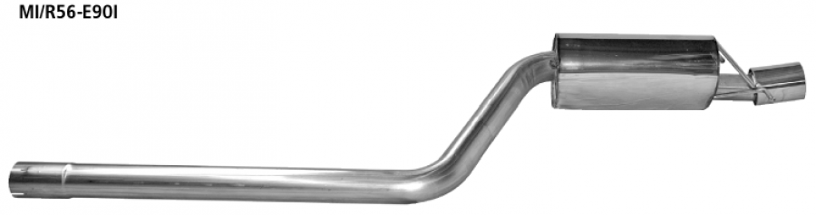 Bastuck Endschalldämpfer Edelstahl Mini One / Cooper Clubman Diesel (Bj.2007 - 2014) - 1x 90mm - mit EG-ABE