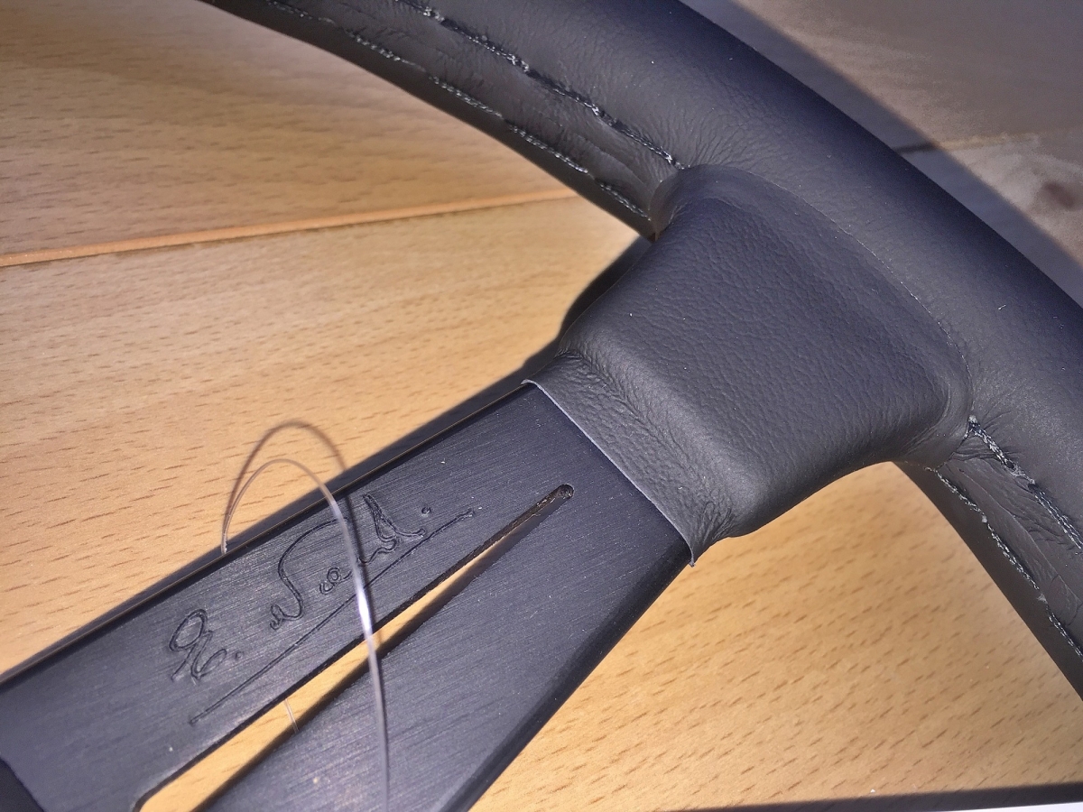 Nardi Classico Lederlenkrad - schwarz ND 365 - KBA 70122 - Naben zuwählbar