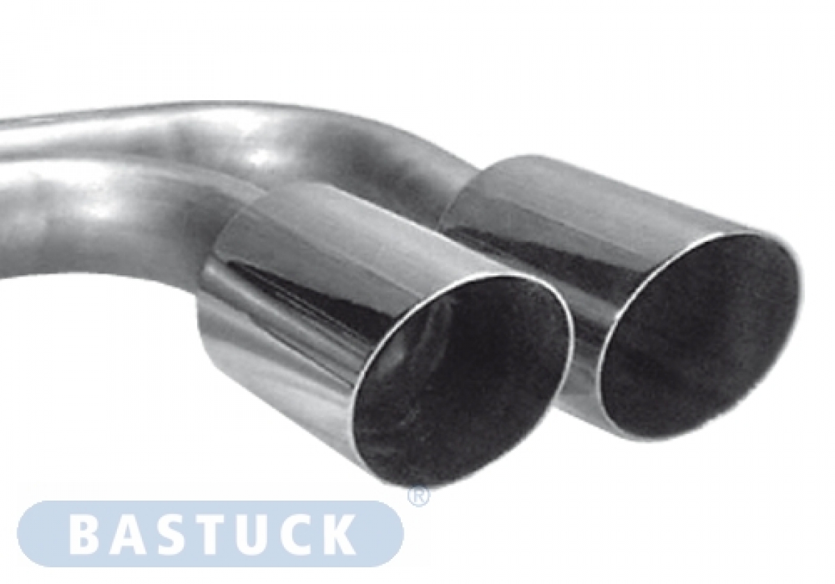 Bastuck Endschalldämpfer Edelstahl für Mini Cooper S inkl. JCW (Bj.2001 - 2006) - 2x 76mm mittig - mit EG-ABE