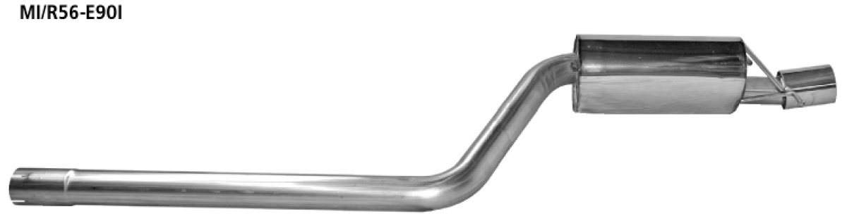 Bastuck Endschalldämpfer Edelstahl Mini One / Cooper Clubman Diesel (Bj.2007 - 2014) - 1x 90mm - mit EG-ABE